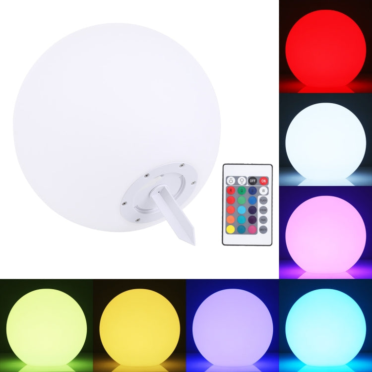 Esmartlive ES-BALL 50cm Colorful Light LED Ball Light with Remote Control, IP65 Waterproof LED Decorative Light(White)