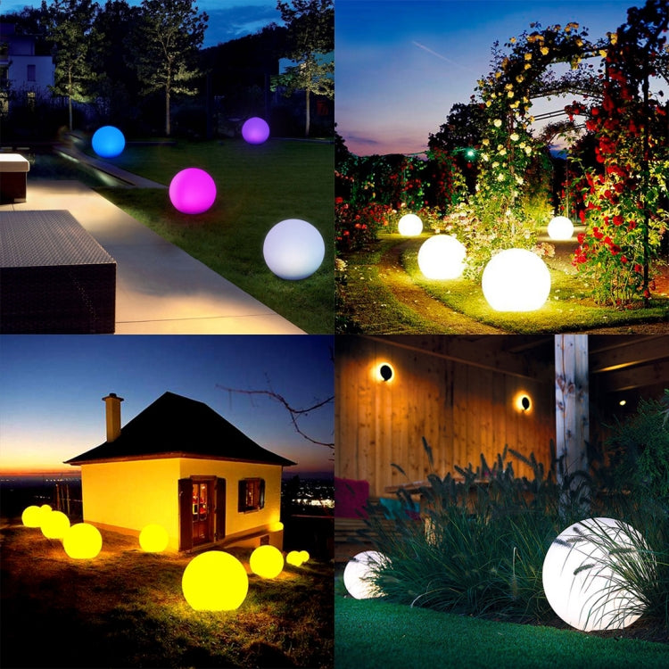 Esmartlive ES-BALL 50cm Colorful Light LED Ball Light with Remote Control, IP65 Waterproof LED Decorative Light(White)