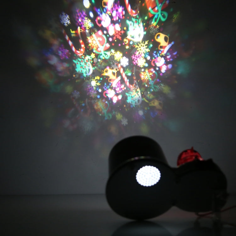 K910 LED Christmas Snowman Decor Projection Lamp(White)