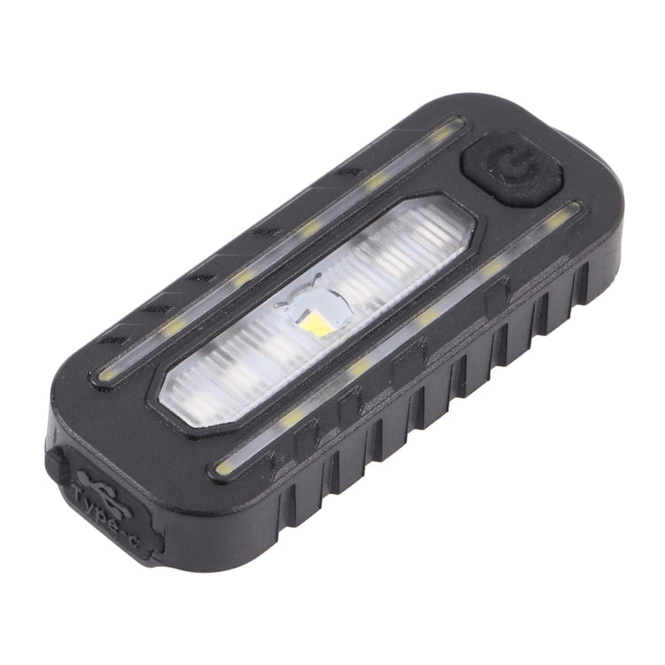 W-014 19 Lamp Beads USB-C / Type-C Rechargeable Red and Blue Warning Bicycle Tail Light
