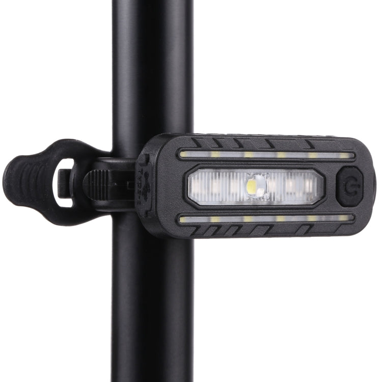 W-014 19 Lamp Beads USB-C / Type-C Rechargeable Red and Blue Warning Bicycle Tail Light