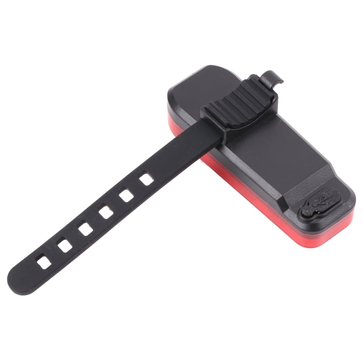 QZ-W007 8 x SMD Rechargeable Monochromatic Bicycle Safety Warning Tail Light(Red Light)