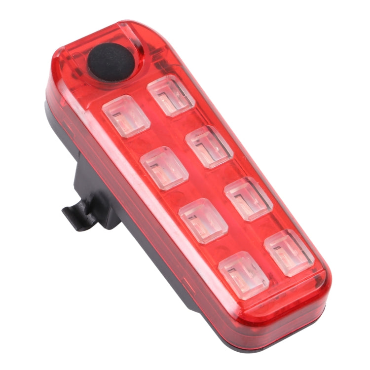 QZ-W007 8 x SMD Rechargeable Red and Blue Bicycle Safety Warning Tail Light