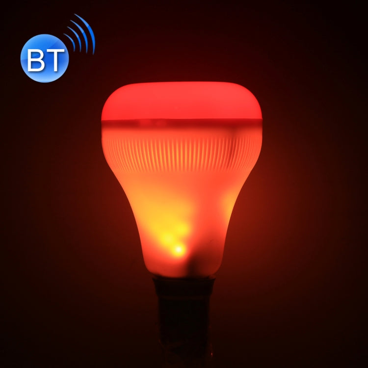 E27 18W Color Changing Smart Bluetooth Speaker LED Flame Bulb Night Light , with Remote Control for Home, Bar, KTV, Park, Plaza, AC 100-240V