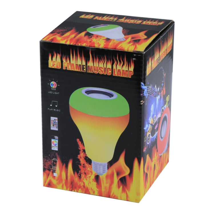 E27 18W Color Changing Smart Bluetooth Speaker LED Flame Bulb Night Light , with Remote Control for Home, Bar, KTV, Park, Plaza, AC 100-240V
