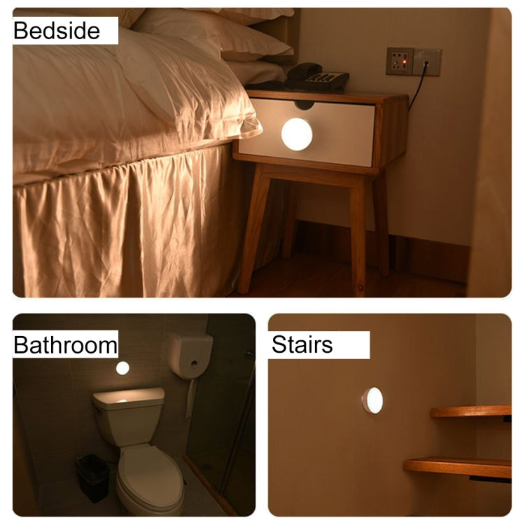 R10 USB Charging LED PIR Sensor Night Light , 4000K Emergency Light Cabinet Lamp, Sensor Distance: about 3m, DC 4.5V