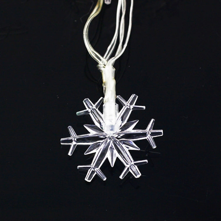 10m Snowflake Shape String Decoration Lights, 70 LED with Extend Interface, AC 110V