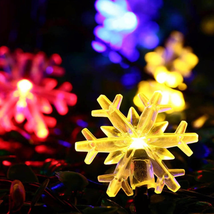 10m Snowflake Shape String Decoration Lights, 70 LED with Extend Interface, AC 110V