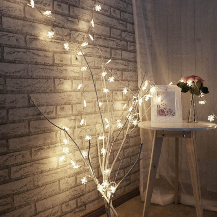 10m Snowflake Shape String Decoration Lights, 70 LED with Extend Interface, AC 110V