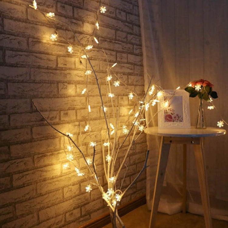 10m Snowflake Shape String Decoration Lights, 70 LED with Extend Interface, AC 110V