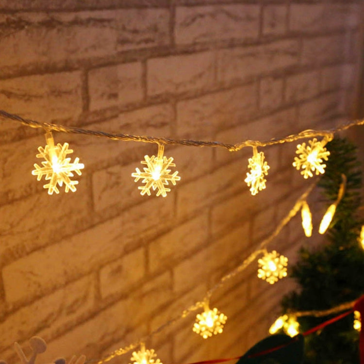 10m Snowflake Shape String Decoration Lights, 70 LED with Extend Interface, AC 110V