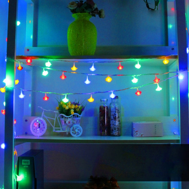 4m White Rose Water Resistant RGB Modeling String Light, 20 LEDs Without End Joint and Controller, AC 110V-220V(Colorful Light)