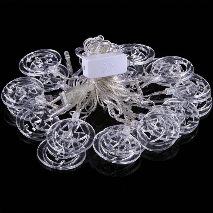 4m White Pumpkin Water Resistant RGB Modeling String Light, 20 LEDs Without End Joint and Controller, AC 110V-220V(Colorful Light)