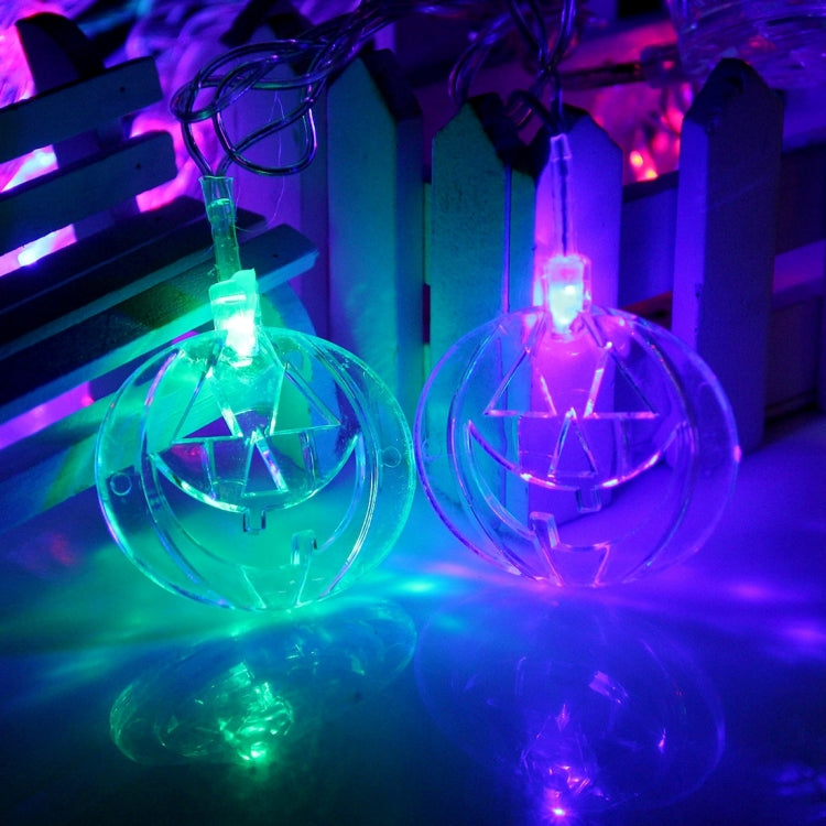 4m White Pumpkin Water Resistant RGB Modeling String Light, 20 LEDs Without End Joint and Controller, AC 110V-220V(Colorful Light)