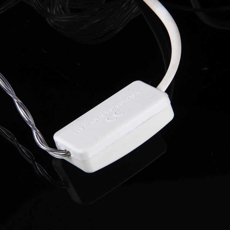 2.5m Water Resistant  Modeling String Lights , 5 LEDs Milky White Little Snowflake Without End Joint and Controller, EU Plug, AC 220V(White Light)