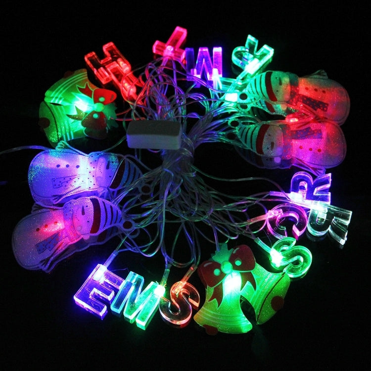 4m Water Resistant RGB Modeling String Light, 20 LEDs Christmas Snowman Without End Joint and Controller, AC 110V-220V(Colorful Light)