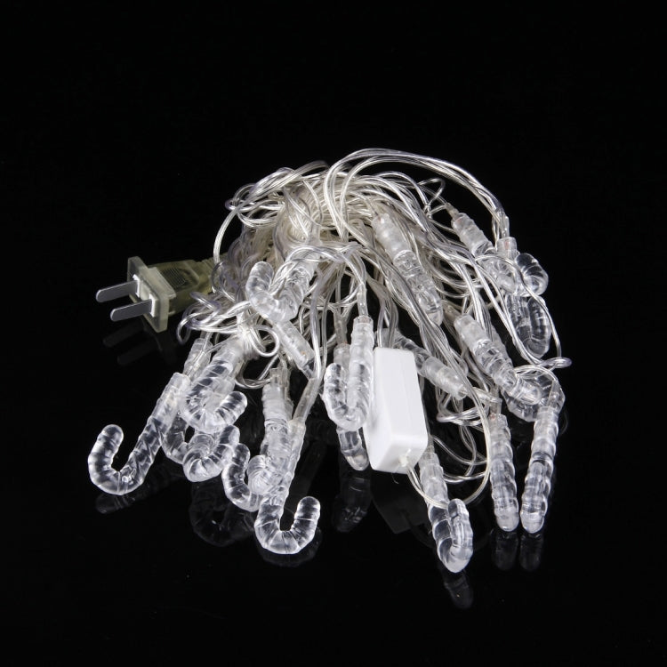 4m  Water Resistant RGB Modeling String Light, 20 LEDs Candy Cane Without End Joint and Controller, AC 110V-220V(Colorful Light)