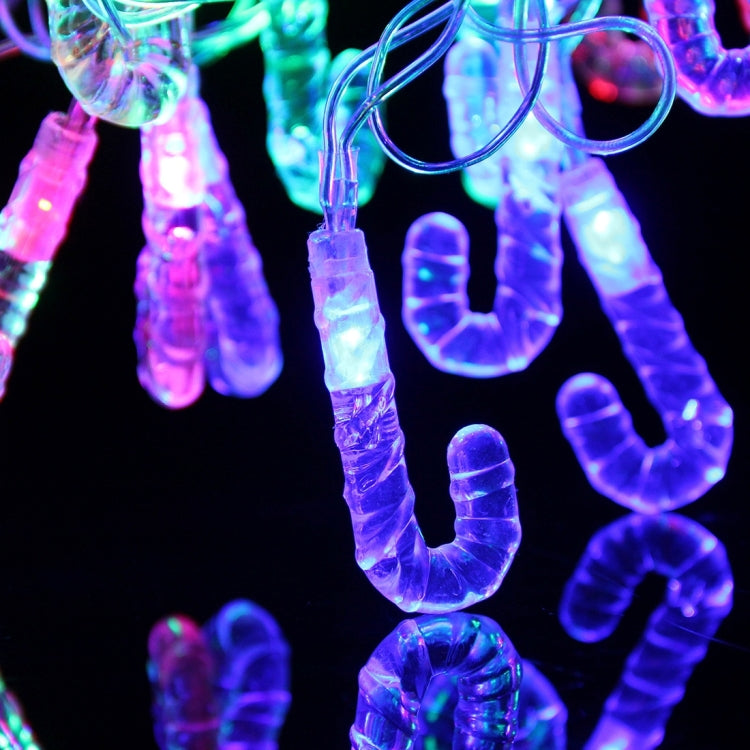 4m  Water Resistant RGB Modeling String Light, 20 LEDs Candy Cane Without End Joint and Controller, AC 110V-220V(Colorful Light)