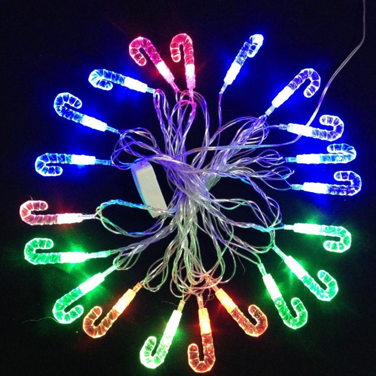 4m  Water Resistant RGB Modeling String Light, 20 LEDs Candy Cane Without End Joint and Controller, AC 110V-220V(Colorful Light)