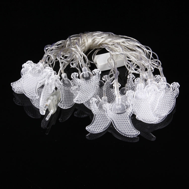 4m Water Resistant RGB Modeling String Light, 20 LEDs Transparent Ghost Without End Joint and Controller, AC 110V-220V(Colorful Light)