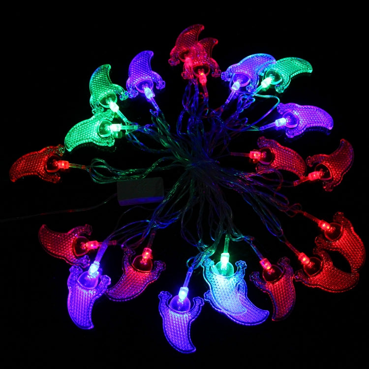 4m Water Resistant RGB Modeling String Light, 20 LEDs Transparent Ghost Without End Joint and Controller, AC 110V-220V(Colorful Light)
