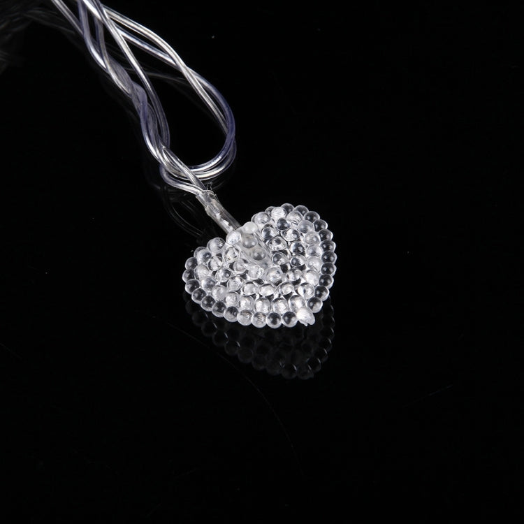 4m Water Resistant  RGB Modeling String Light, 20 LEDs Small Heart-shaped Without End Joint and Controller, AC 110V-220V(Colorful Light)