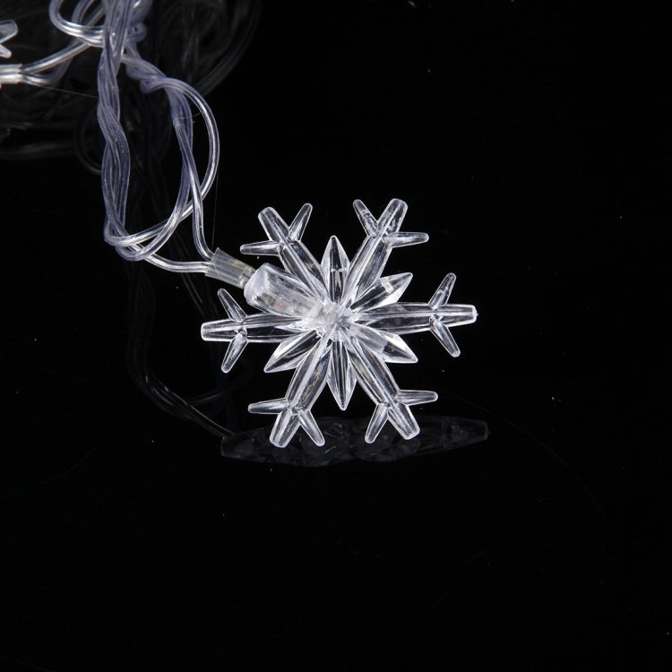 4m Water Resistant  RGB Modeling String Lights , 20 LEDs Little Snowflake Without End Joint and Controller, AC 110V-220V(Colorful Light)