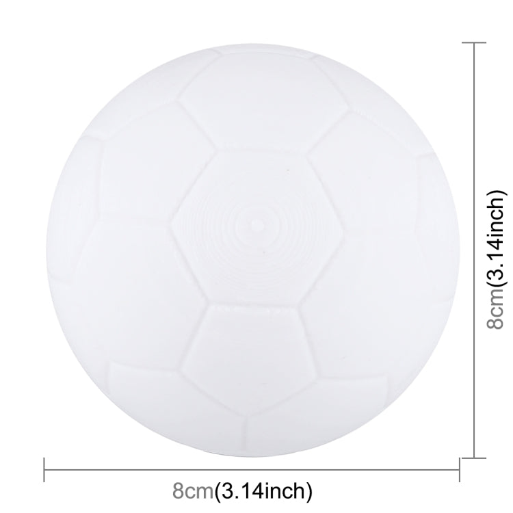 8cm Patted 3D Print Football Lamp , USB Charging 7-Color Changing LED Energy-saving Night Light with Wooden Holder Base
