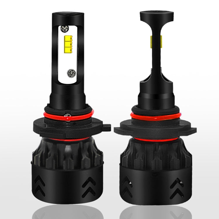 2 PCS Auto Car HB4/9006 24W 2200LM 6000K Pure White High-power Lamp Beads LED Headlight Bulbs Conversion Kit, DC 9-36V