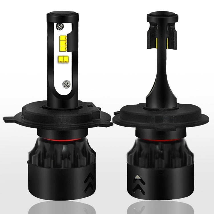 2 PCS Auto Car H4/9003/HB2 24W 2200LM 6000K Pure White High-power Lamp Beads LED Headlight Bulbs Conversion Kit, DC 9-36V