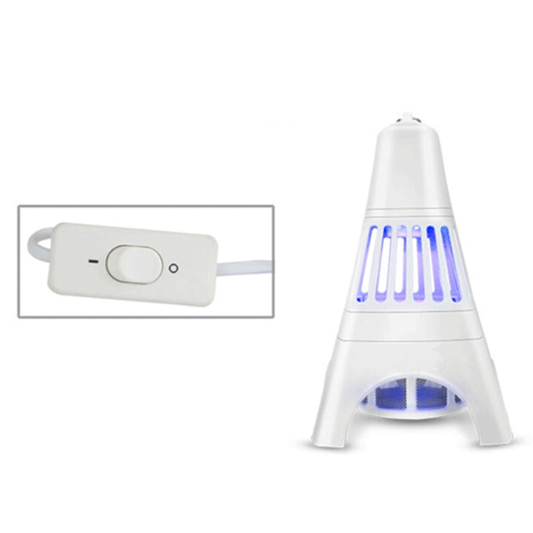 LED Electric Shock Mosquito Lamp Electric Mosquito Killer Lamp, US Plug, Size: 21Ã—21Ã—34cm(White)