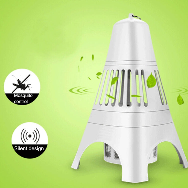 LED Electric Shock Mosquito Lamp Electric Mosquito Killer Lamp, US Plug, Size: 21Ã—21Ã—34cm(White)