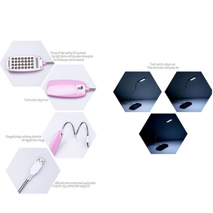 Sunshine T28 Touch Switch Flexible LED Reading Light , 28 LEDs Portable USB Powered Night Light