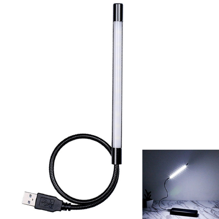 Sunshine T10 Touch Switch Stepless Dimming Flexible LED Reading Light, 10 LEDs USB Powered Night Light