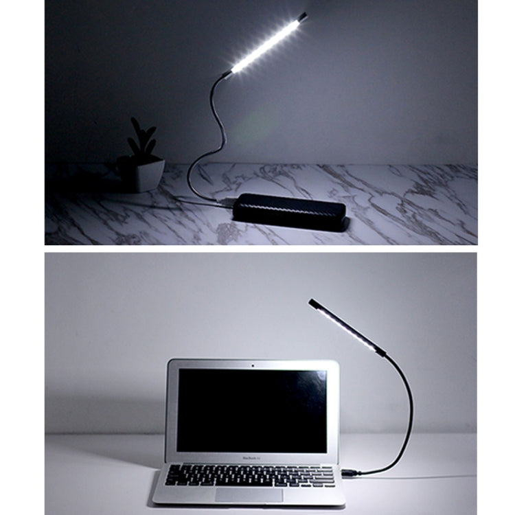 Sunshine T10 Touch Switch Stepless Dimming Flexible LED Reading Light, 10 LEDs USB Powered Night Light
