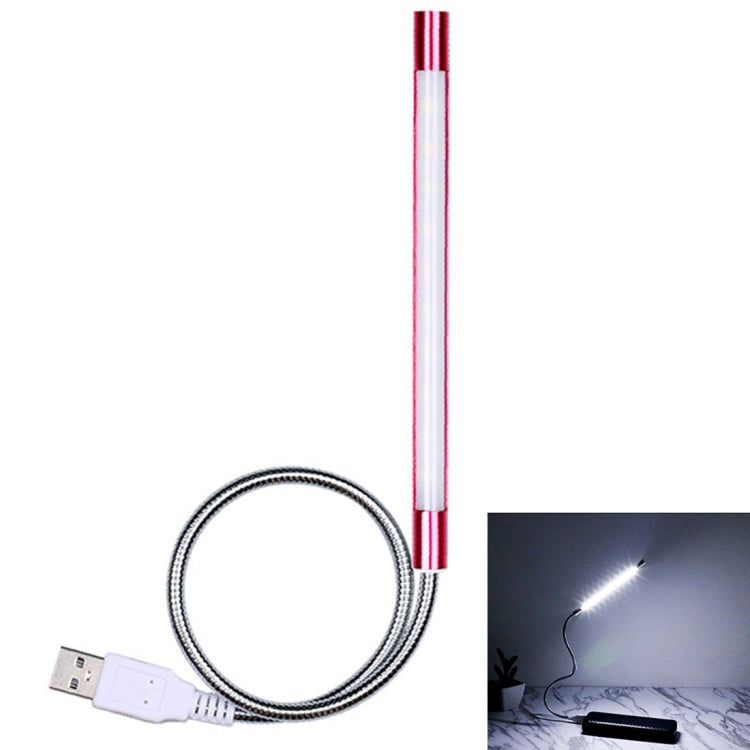 Sunshine T10 Touch Switch Stepless Dimming Flexible LED Reading Light, 10 LEDs USB Powered Night Light