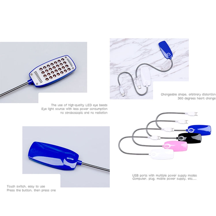 Sunshine S28 Flexible LED Reading Light , 28 LEDs Portable USB Powered Night Light