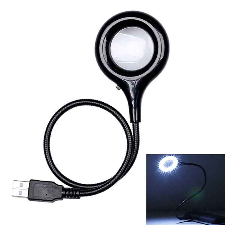 Sunshine S18 Flexible LED Reading Light with Magnifier, 18 LEDs Portable USB Powered Night Light