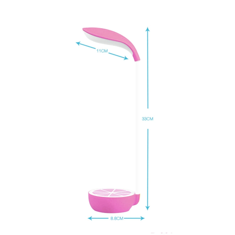 Sunshine D-001 LED Lemon Folded Desk Table Lamp , Novelty Portable Touch Stepless Dimming Eye-protection Rechargeable Night Light