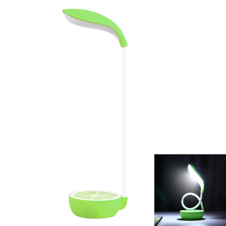 Sunshine D-001 LED Lemon Folded Desk Table Lamp , Novelty Portable Touch Stepless Dimming Eye-protection Rechargeable Night Light