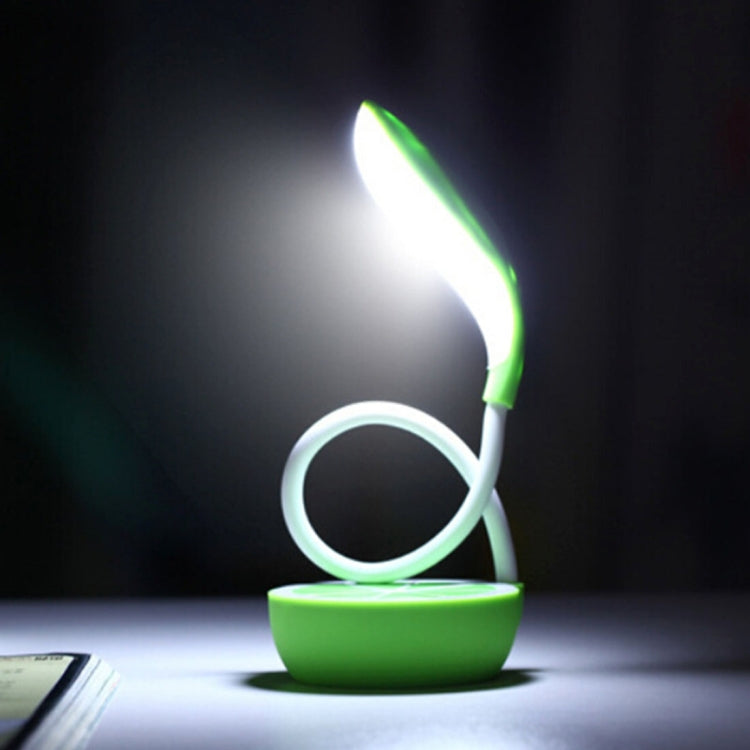Sunshine D-001 LED Lemon Folded Desk Table Lamp , Novelty Portable Touch Stepless Dimming Eye-protection Rechargeable Night Light