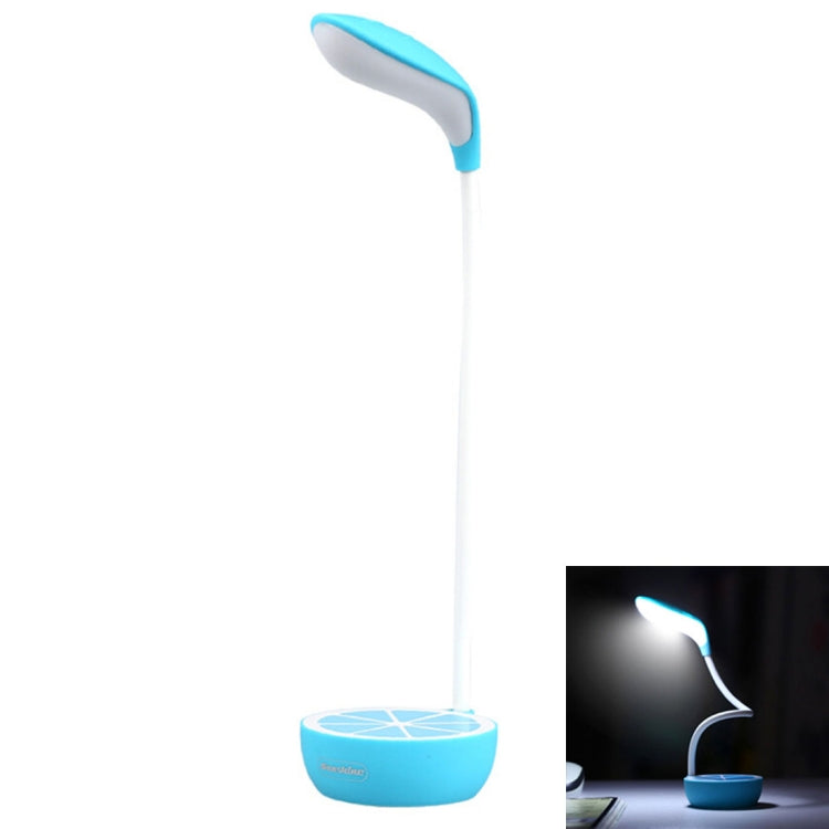 Sunshine D-001 LED Lemon Folded Desk Table Lamp , Novelty Portable Touch Stepless Dimming Eye-protection Rechargeable Night Light
