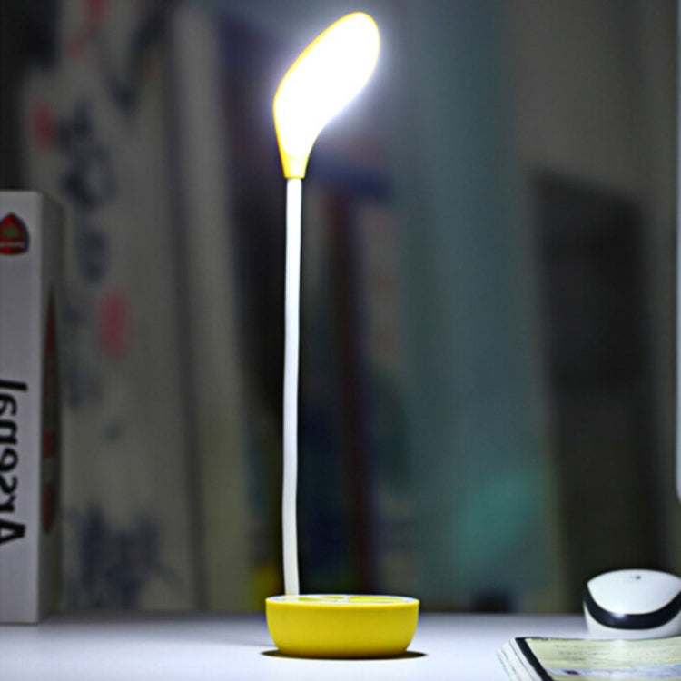 Sunshine D-001 LED Lemon Folded Desk Table Lamp , Novelty Portable Touch Stepless Dimming Eye-protection Rechargeable Night Light