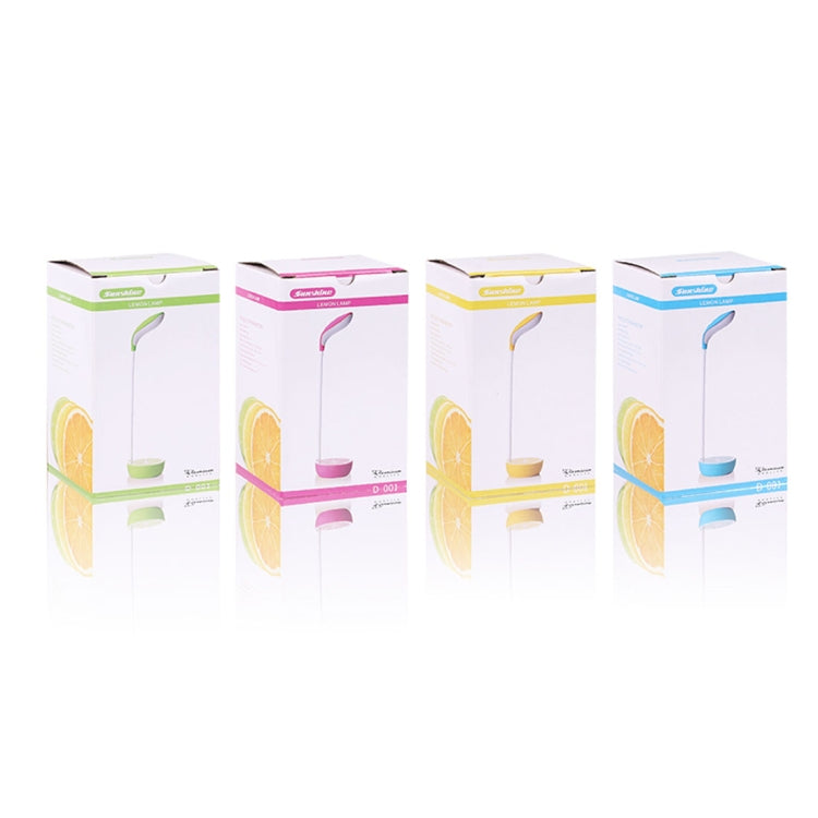 Sunshine D-001 LED Lemon Folded Desk Table Lamp , Novelty Portable Touch Stepless Dimming Eye-protection Rechargeable Night Light