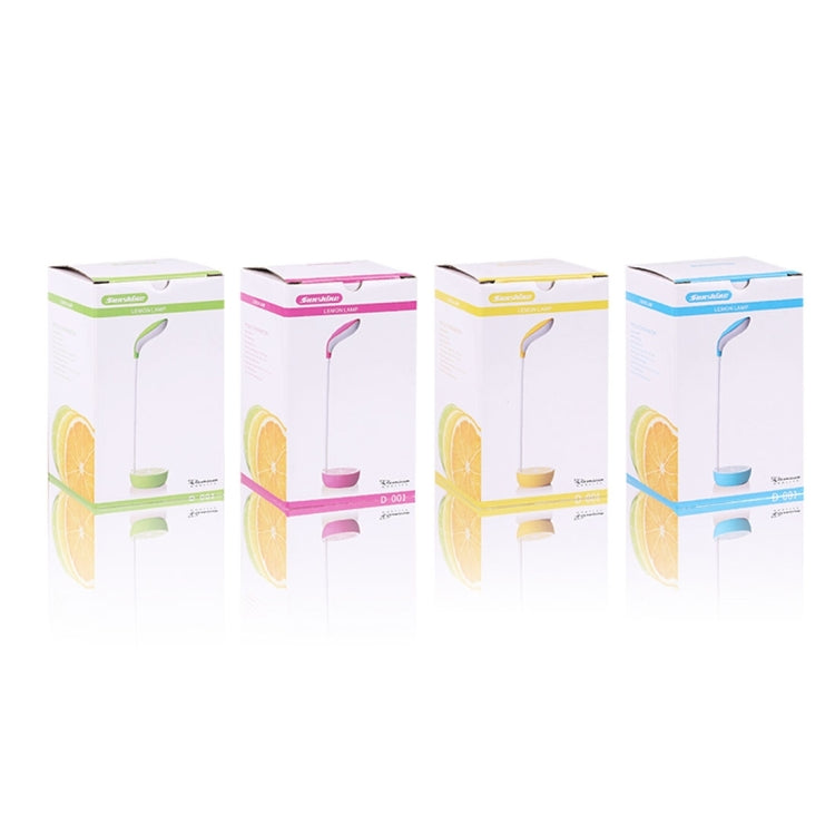 Sunshine D-001 LED Lemon Folded Desk Table Lamp , Novelty Portable Touch Stepless Dimming Eye-protection Rechargeable Night Light