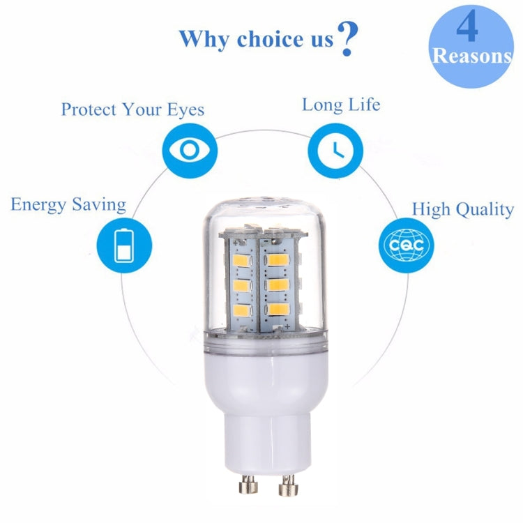 GU10 2.5W 24 LEDs SMD 5730 LED Corn Light Bulb, AC 110-220V