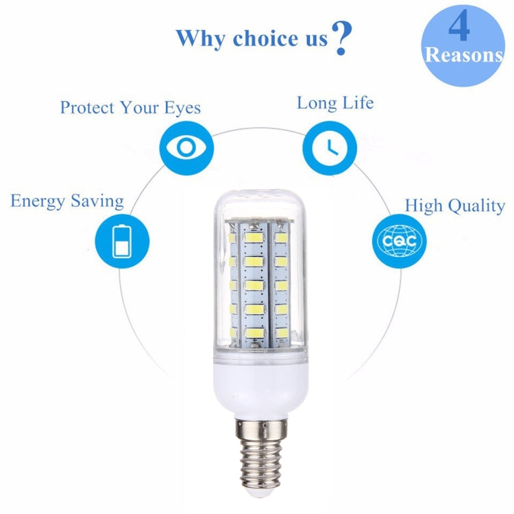 E14 3.5W 36 LEDs SMD 5730 LED Corn Light Bulb, AC 110-220V