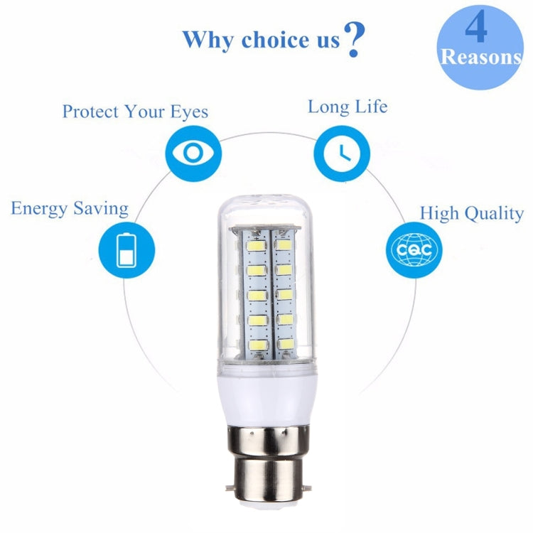 B22 3.5W 36 LEDs SMD 5730 LED Corn Light Bulb, AC 12-80V
