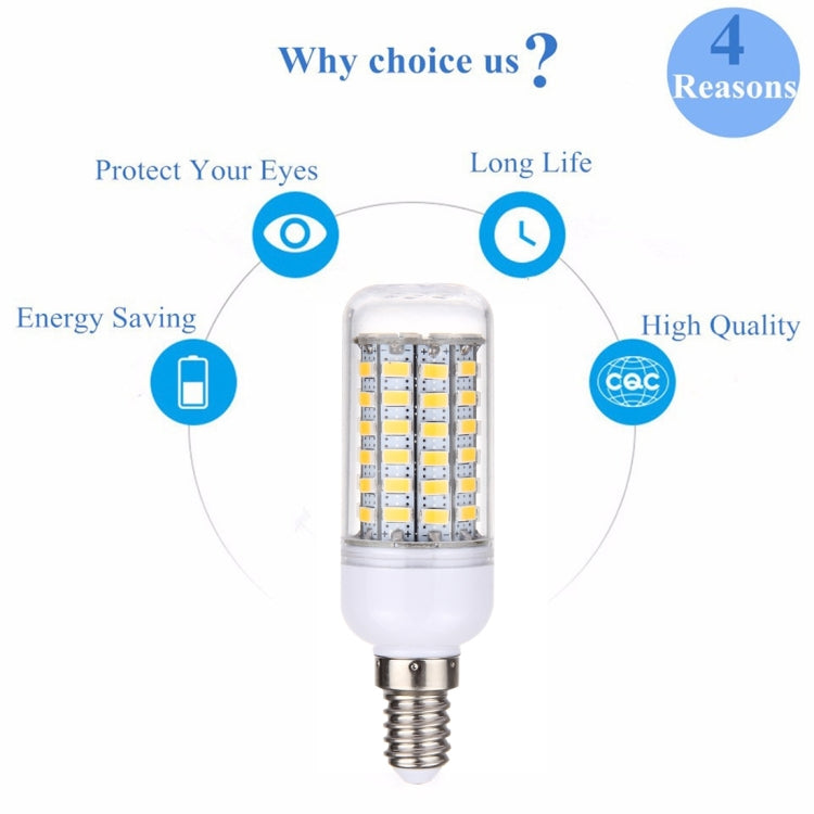 E14 5.5W 69 LEDs SMD 5730 LED Corn Light Bulb, AC 220-240V