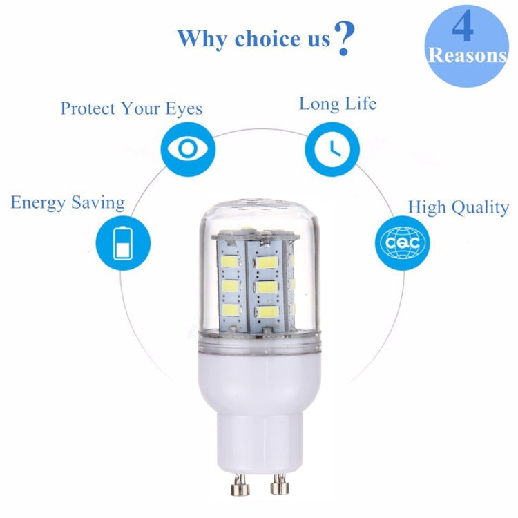 GU10 2.5W 24 LEDs SMD 5730 LED Corn Light Bulb, AC 12-24V